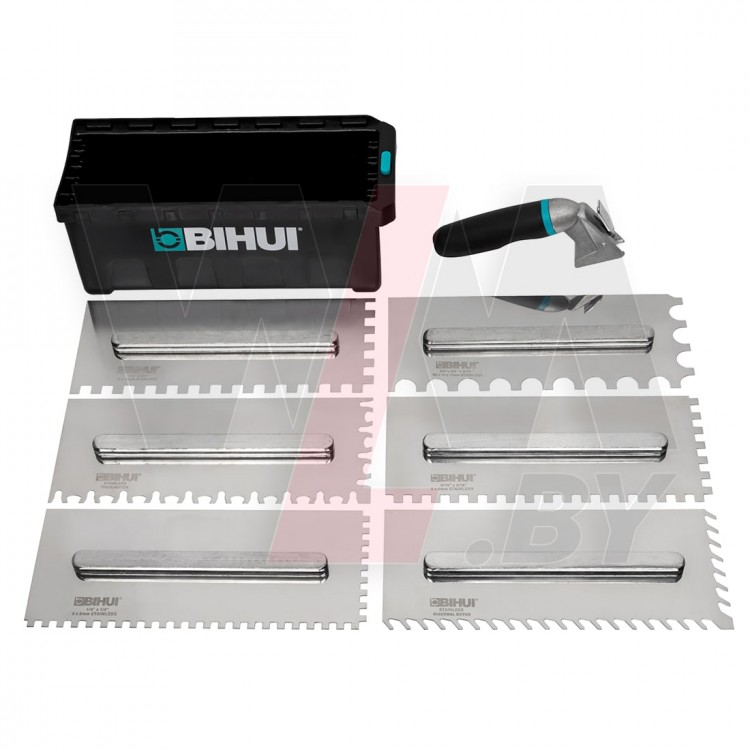 Набор металлических зубчатых шпателей BIHUI (6 шт)